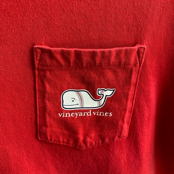 ❤️⚾️Vineyard Vines Boys Size L Baseball Whale Pocket T-Shirt ⚾️❤️ - Picture 7 of 10